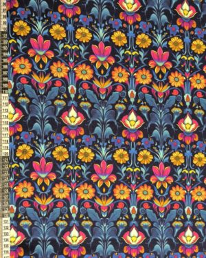 Symmetrical Flower French Terry Fabric £18pm