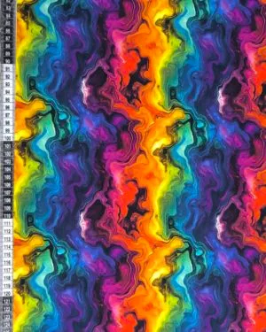 Rainbow Geode Jersey Fabric £16.50pm