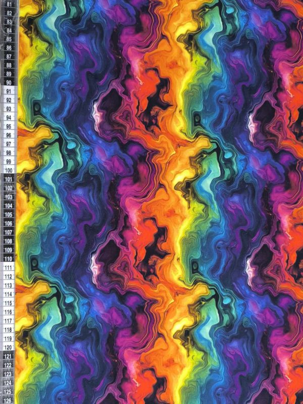Rainbow Geode Jersey Fabric £16.50pm - Image 2