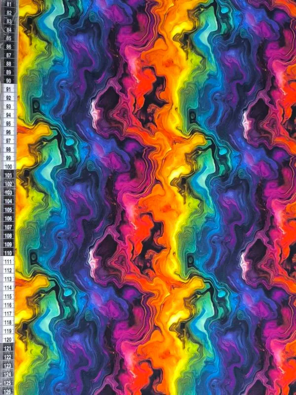 Rainbow Geode Jersey Fabric £16.50pm - Image 2