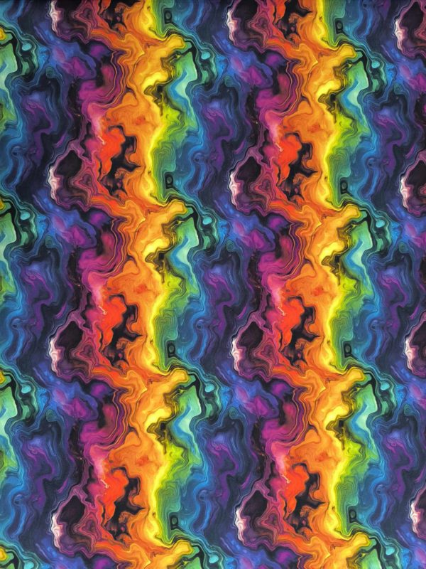 Rainbow Geode Jersey Fabric £16.50pm - Image 5