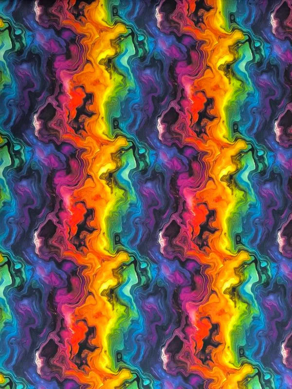 Rainbow Geode Jersey Fabric £16.50pm - Image 5