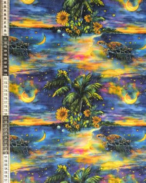 Tropical Turtle Jersey Fabric £16.50pm