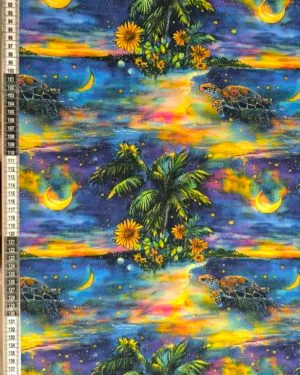 Tropical Turtle Jersey Fabric £16.50pm