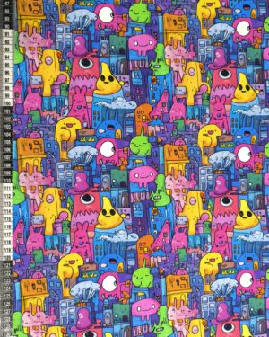 City Monsters Jersey Fabric £16.50pm
