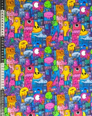 City Monsters Jersey Fabric £16.50pm