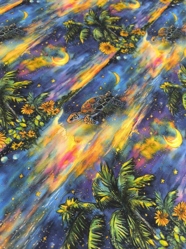 Tropical Turtle Jersey Fabric £16.50pm - Image 3