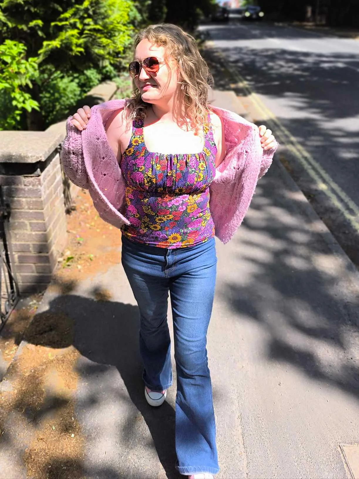 1.4m Piece Flower Medley Jersey Fabric - Image 7