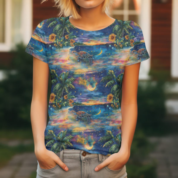 Tropical Turtle Jersey Fabric £16.50pm - Image 7