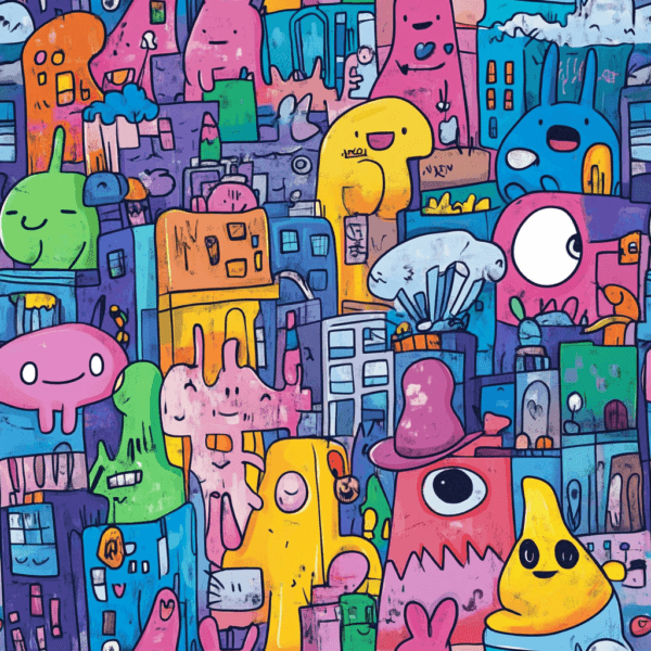 PREORDER due May 2025 City Monsters Jersey Fabric £16.50pm