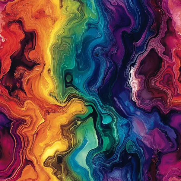 PREORDER due May 2025 Rainbow Geode Jersey Fabric £16.50pm