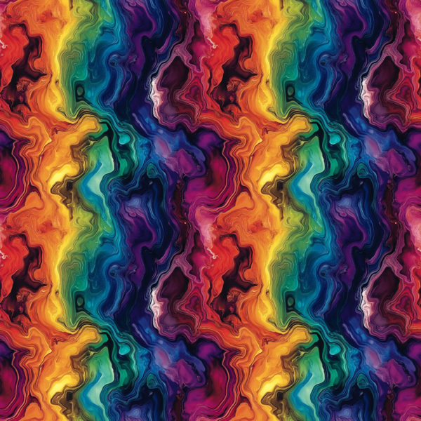 PREORDER due May 2025 Rainbow Geode Jersey Fabric £16.50pm 5