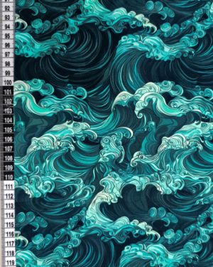 Wooshing Waves Jersey Fabric £16.50pm