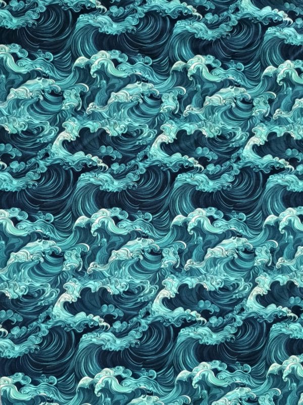 Wooshing Waves Jersey Fabric £16.50pm - Image 7