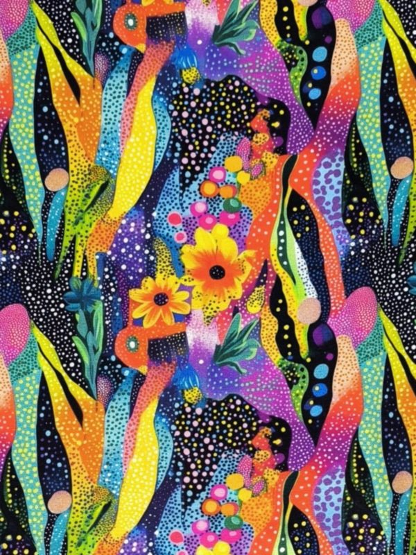 Wild Bloom Jersey Fabric £16.50pm