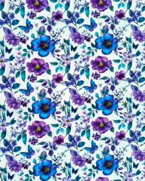 Fresh Floral Jersey Fabric £16.50pm