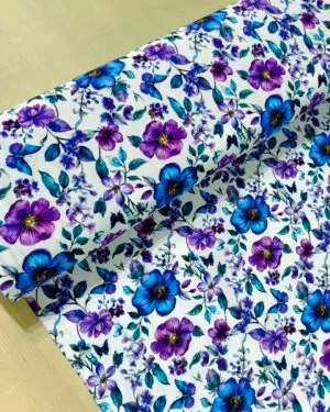 Fresh Floral Jersey Fabric £16.50pm