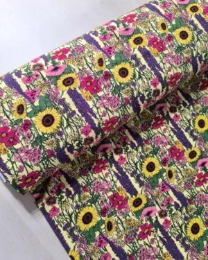 Full Bloom Wildflower Jersey Fabric £16.50pm