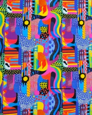 Funky Abstract Jersey Fabric £16.50pm