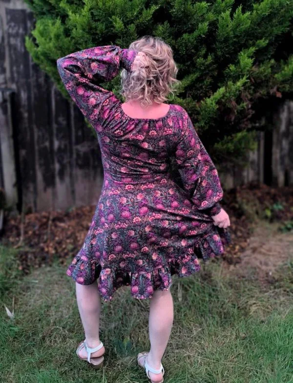 PREORDER due June 2025 Purple William Morris Jersey Fabric £16.50pm - Image 6