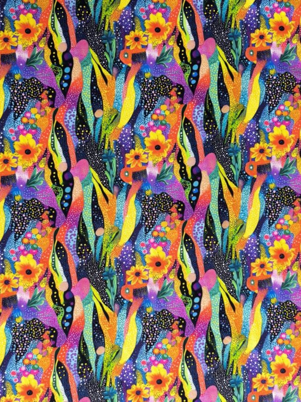 Wild Bloom Jersey Fabric £16.50pm - Image 6