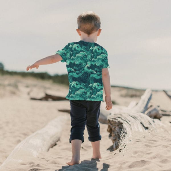 PREORDER due June 2025 Wooshing Waves Jersey Fabric £16.50pm - Image 3