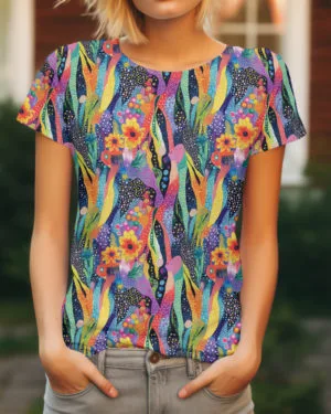 PREORDER due June 2025 Wild Bloom Jersey Fabric £16.50pm