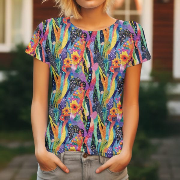 PREORDER due June 2025 Wild Bloom Jersey Fabric £16.50pm - Image 2