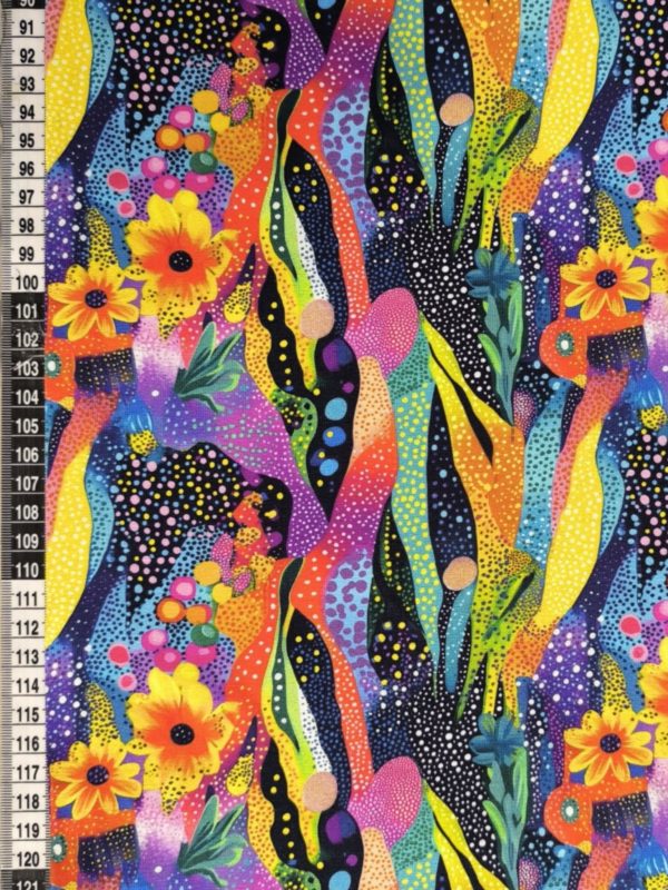Wild Bloom Jersey Fabric £16.50pm - Image 2