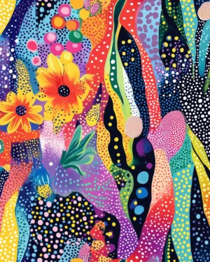 PREORDER due June 2025 Wild Bloom Jersey Fabric £16.50pm