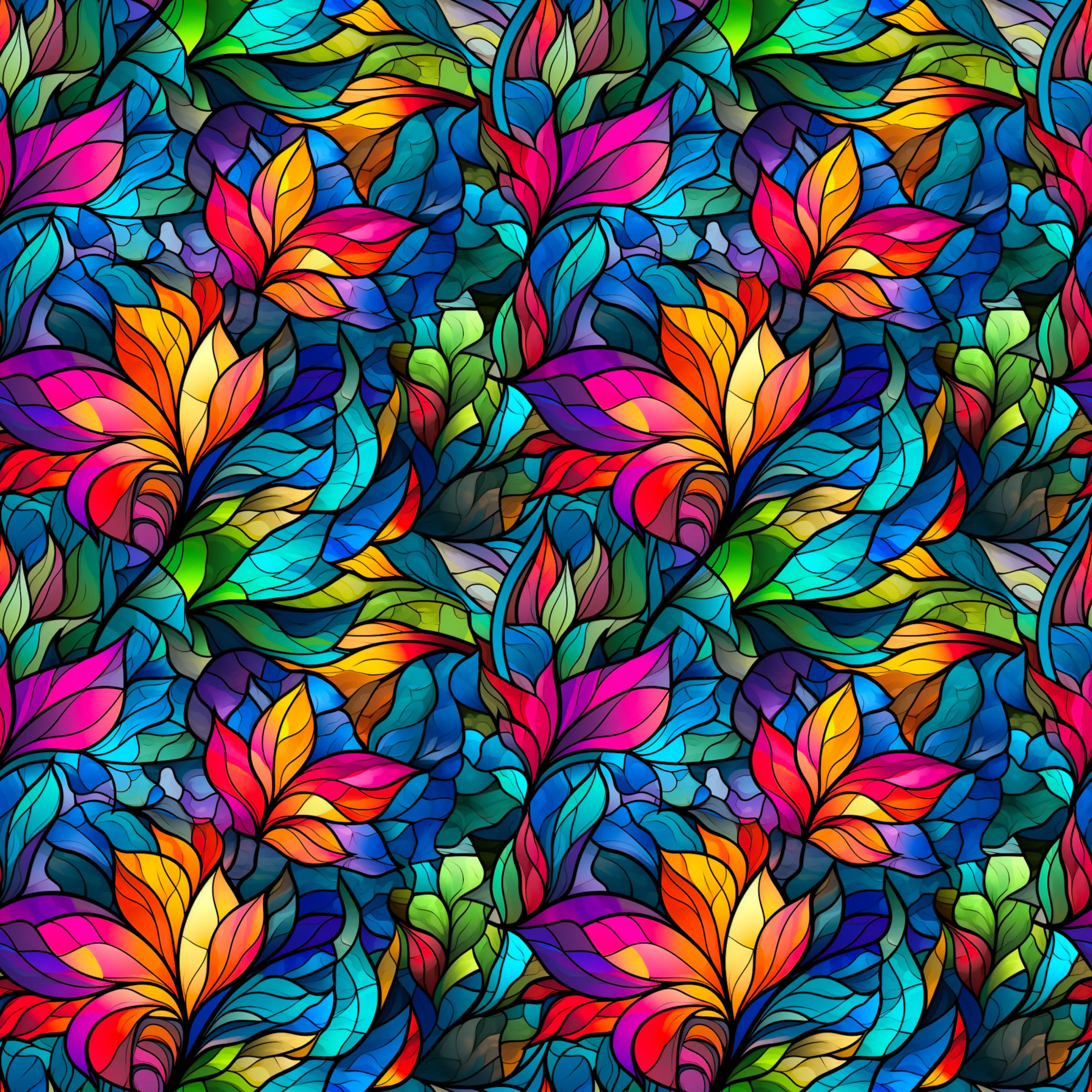 Stained Glass Leaf Jersey Fabric £16.50pm As Seen On Great British Sewing Bee 12 Stained Glass Leaf Jersey Fabric £16.50pm As Seen On Great British Sewing Bee - Image 9