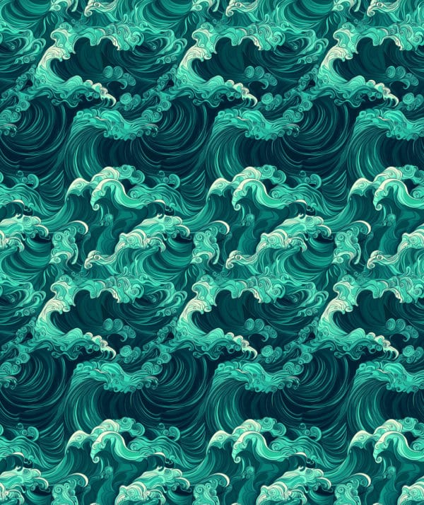 PREORDER due June 2025 Wooshing Waves Jersey Fabric £16.50pm - Image 5