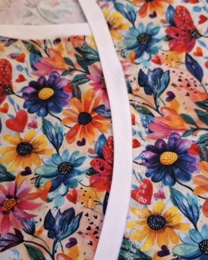 PREORDER Due July 2025 Flower Power Jersey Fabric £16.50pm