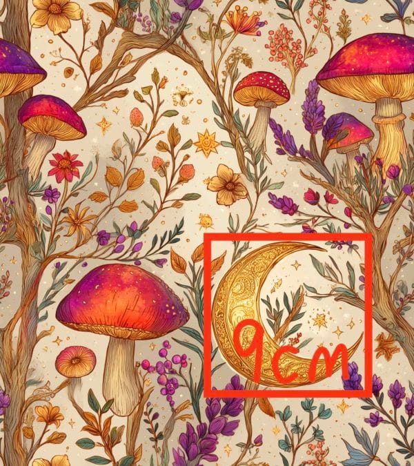 PREORDER due July 2025 Witchy Mushroom Forest Jersey Fabric £16.50pm - Image 4