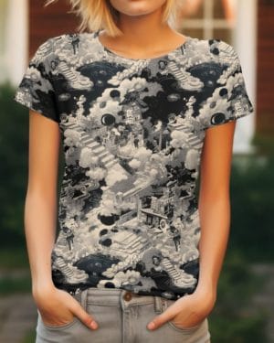 PREORDER due July 2025 Monochrome World Jersey Fabric £16.50pm