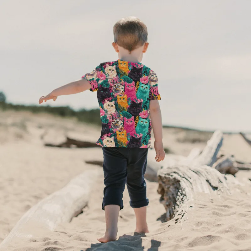 Vibrant Cats Jersey Fabric £16.50pm 7 Vibrant Cats Jersey Fabric £16.50pm - Image 4