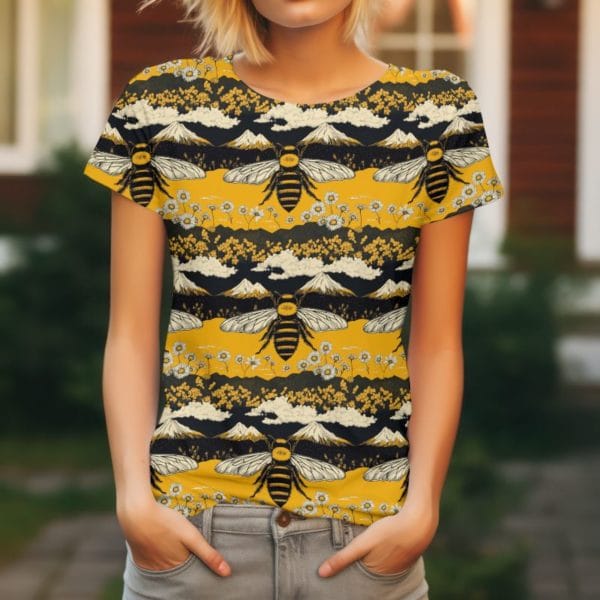 PREORDER due July 2025 Mountain Bee Jersey Fabric £16.50pm - Image 3