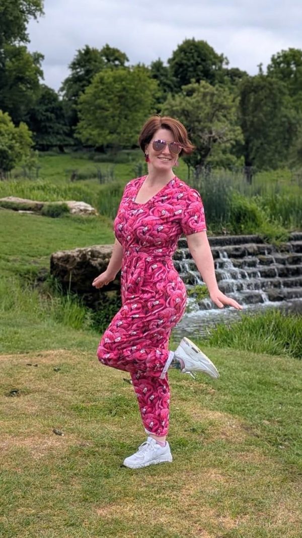 PREORDER Due July 2025 Pink Flamingo Jersey Fabric £16.50pm - Image 3