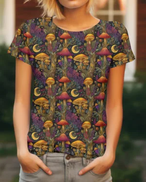 PREORDER Due July 2025 Fairy Mushroom French Terry Fabric £18pm
