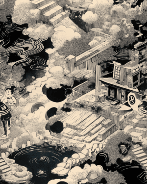 PREORDER due July 2025 Monochrome World Jersey Fabric £16.50pm