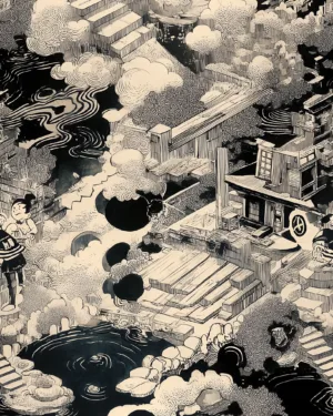 PREORDER due July 2025 Monochrome World Jersey Fabric £16.50pm