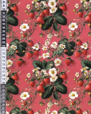 Pink Strawberry Jersey Fabric £16.50pm