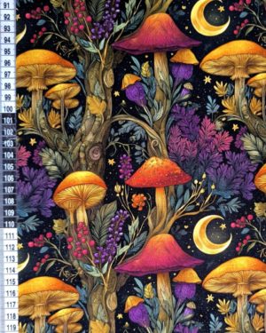 Fairy Mushroom Jersey Fabric £16.50pm
