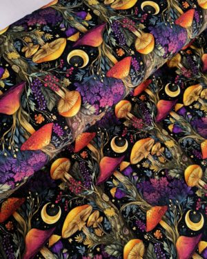 Fairy Mushroom Jersey Fabric £16.50pm