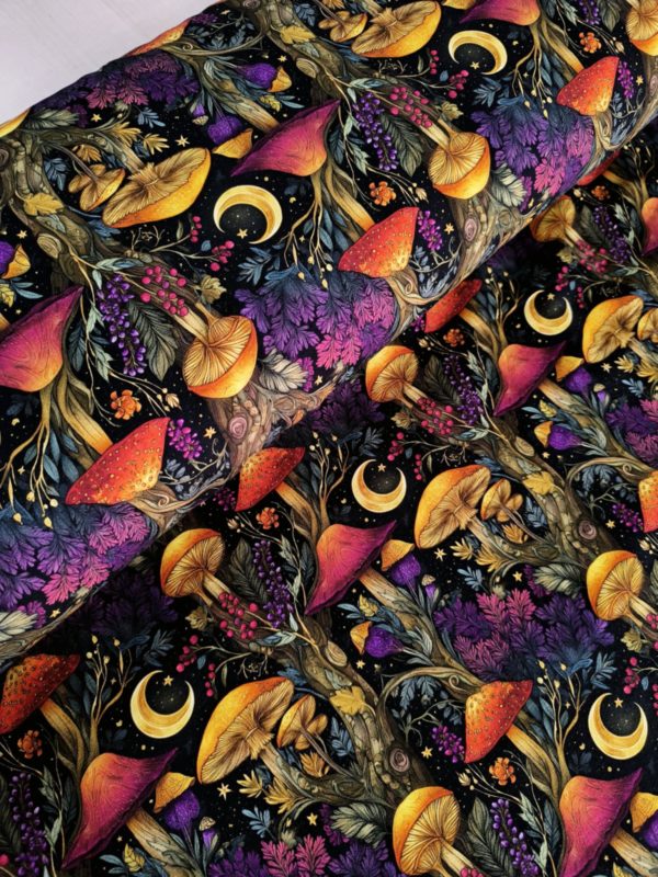 Fairy Mushroom French Terry Fabric £18pm - Image 3