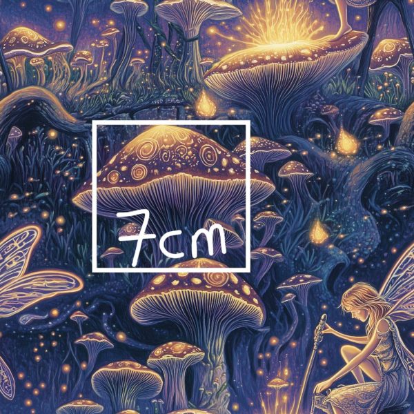 PREORDER Due August 2025 Magic Mushroom Fairy French Terry Fabric £18pm - Image 2