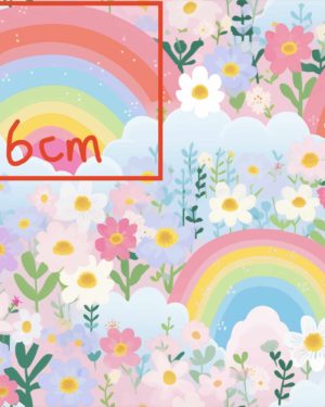 PREORDER Due August 2025 Pastel Rainbow Jersey Fabric £16.50pm