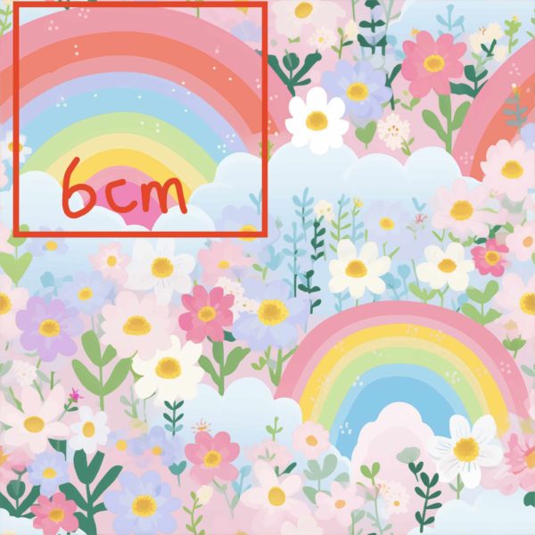 PREORDER Due August 2025 Pastel Rainbow Jersey Fabric £16.50pm - Image 2