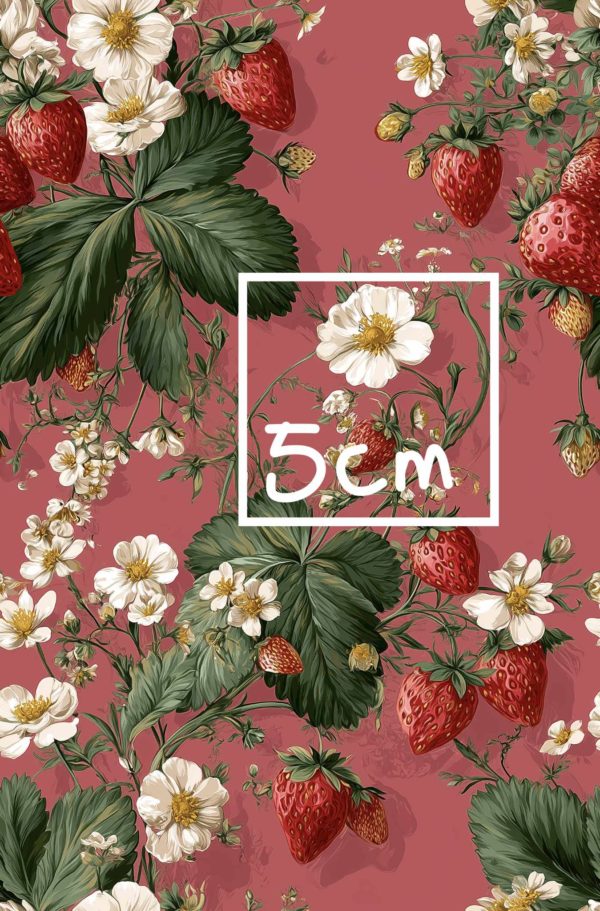 PREORDER Due August 2025 Pink Strawberry Jersey Fabric £16.50pm - Image 2