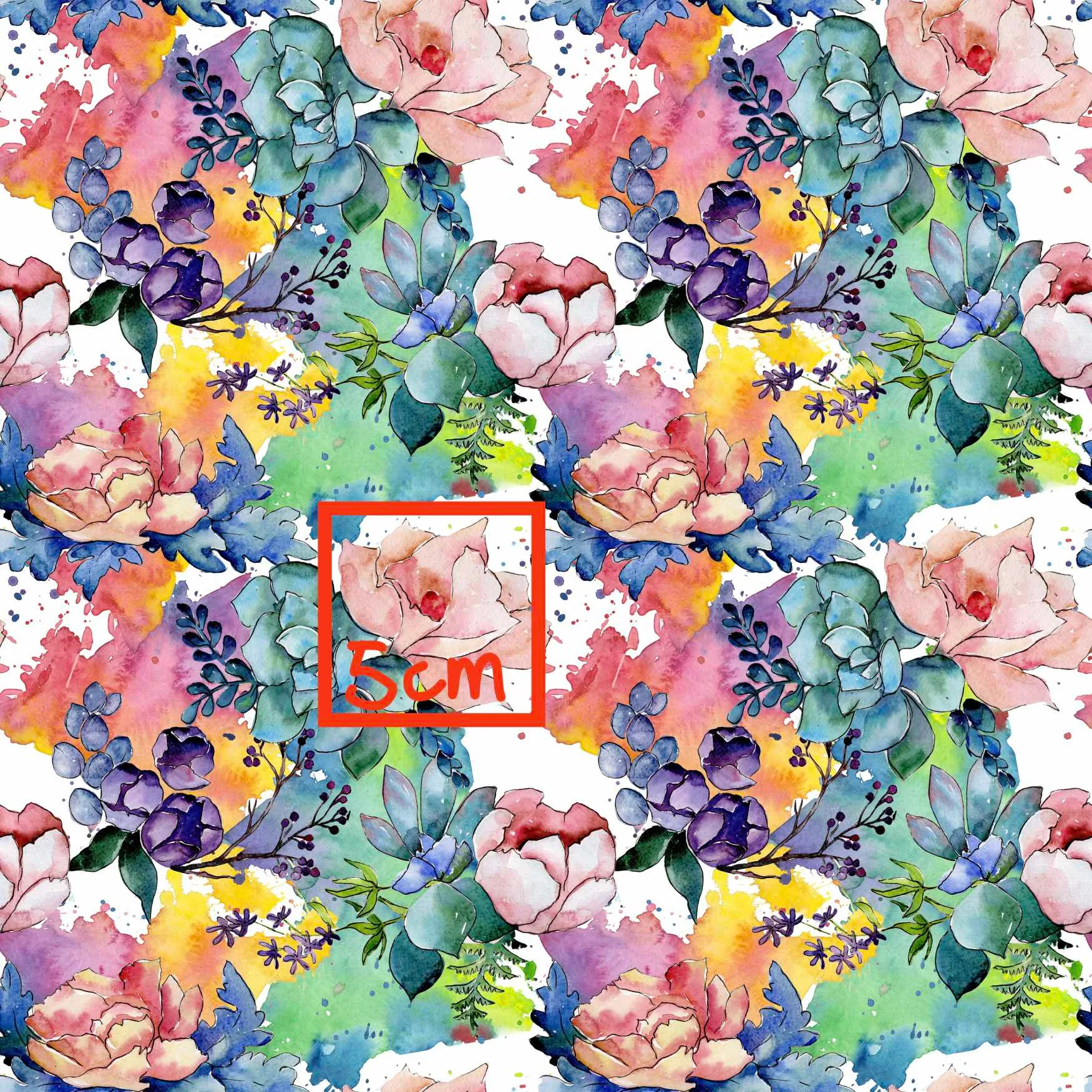 Watercolour Floral Blooms Jersey Fabric £16.50pm 14 Watercolour Floral Blooms Jersey Fabric £16.50pm - Image 11